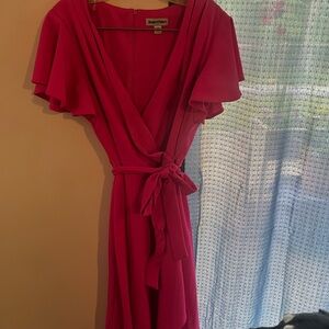 Pink Wrap Dress
